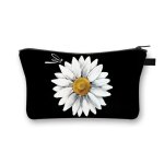 Kadsl - trousse a cosmtiques florale colore pour femme, etuis a crayons personnaliss, rose tournesol, ...