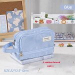 Kadsl - trousse a crayons macaron double couche, grande capacité, mignon, fournitures de papeterie pour ... Kadsl - trousse a crayons macaron double couche, grande capacité, mignon, fournitures de papeterie pour ...
