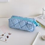 Kadsl - trousse a crayons matelassée douce a grande fermeture eclair, sac de rangement de papeterie scolaire, ... Kadsl - trousse a crayons matelassée douce a grande fermeture eclair, sac de rangement de papeterie scolaire, ...