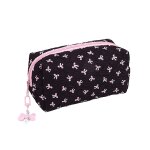 Kadsl - trousse a crayons a motif de noeud papillon, pendentif cratif en perles avec fermeture eclair ...