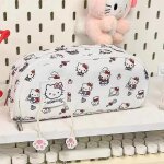 Kadsl - trousse a crayons multifonctionnelle de grande capacit, bote a crayons a motif imprim chat ...