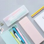 Kal - 1 trousse a crayons en plastique, bote a crayons, organisateur de fournitures scolaires pour etudiants ...