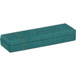 Kal - 194517c - plumier paon - 21 x 5, 5 x 3 cm - piqres sellier orange - extrieur simili cuir - collection ...