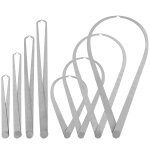 Kal - lot de 8 outils de mesure en acier inoxydable avec jambe courbe et jambe droite a l'intrieur ...