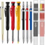 Kal - crayon chantier robustes pour architectes, crayon marqueur a trou profond, crayons charpentier ...