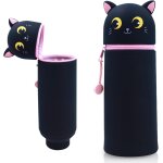 Kal - kawaii etui ecole 2 en 1 en silicone souple, trousse ecole 2 en 1 en silicone souple kawaii, porte ...
