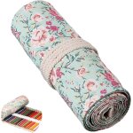 Kal - trousse a crayons enroulable en toile avec 24 / 36 / 48 / 72 emplacements - grande capacit - organiseur ...