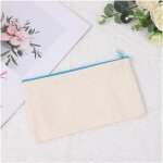 Kal - trousse en tissu vierge diy avec fermeture eclair - pour peindre, bricoler, trousse a crayons - ... Kal - trousse en tissu vierge diy avec fermeture eclair - pour peindre, bricoler, trousse a crayons - ...