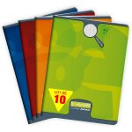 Kalanka - 108728c lot de 10 cahiers agrafs (une marque de clairefontaine) - 17x22 cm - 140 pages grands ...