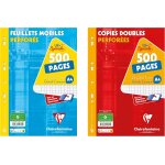Kalanka - 11791amzc lot de 2 etuis de copies perfores : 500 pages feuillets mobiles + 500 pages copies ...