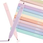Kalanka - lot de 12 surligneurs pastel, couleurs assorties id�al pour un journal intime ou un carnet ...