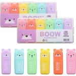 Kalanka - 18 pi�ces mini surligneurs 6 couleurs kawaii marqueurs a surligner surligneurs en forme de ...