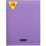 Kalanka - 18177cpack un lot de 10 cahiers agrafs violets (une marque de clairefontaine) - 24x32 cm - ...