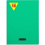 Kalanka - 18475cpack un lot de 10 cahiers agrafs verts (une marque de clairefontaine) - 24x32 cm - 48 ...
