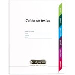 Kalanka - 18555c un cahier de texte agraf incolore (une marque de clairefontaine) - 17x22 cm - 124 pages ...