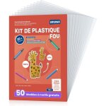 Kalanka - ® lot de 20 films plastique fou magique a4 mat - papier fou thermor�tractable transparent ...