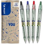 Kalanka - - lot de 4 b2p ecoball 1mm - stylo - bille r�tractable et rechargeable, begreen - noir, bleu, ...