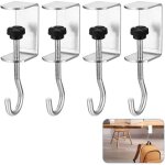 Kalanka - 4 crochets de sac a main r�glables pour table, crochets de table portables pour sac a main, ...