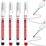 Kalanka - 4 pcs marqueurs de trou profond, stylos marqueur charpentier a pointe fine de 20mm, marqueur ...