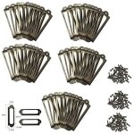 Kalanka - lot de 50 porte - etiquettes en laiton pour classeurs, tiroirs, etiquettes d'�tag�re, porte ...