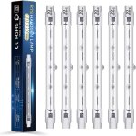Kalanka - 6 packs 300w 118mm r7s ampoule halogne dimmable, 220 - 240v 4480lm 2800k blanc chaud j - type ...