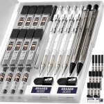 Kalanka - 6 pi�ces porte - mines avec etui, crayon m�canique criterium 0, 3 & 0, 5 & 0, 7 & 0, 9 & 2, ...