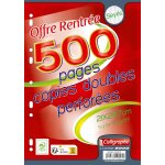 Kalanka - 9253c (gamme scolaire clairefontaine) - un paquet de copies doubles perfores sous film - a4 ...