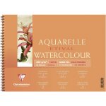 Kalanka - 96070c album spiral etival - 12 feuilles papier aquarelle blanc 100% cellulose grain fin qualit ...