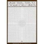 Kalanka - canson calque croquis echelle - bloc 50 feuilles a4 - 90g / m