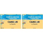 Kalanka - canson - pochette 12 feuilles de papier cration a4 - 150g / m couleurs vives assorties (lot ...
