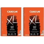 Kalanka - canson xl croquis - album spiral grand ct 120 feuilles a4 90g / m - ivoire (lot de 2)