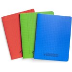 Kalanka - conqurant lot de 3 cahiers 17 x 22 ¿ 96 pages seyes 90g couverture polypropylne couleur ...