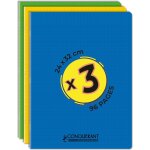 Kalanka - conqurant, lot de 3 cahiers classique 24x32 96 pages grands carreaux seys agrafes, couverture ...