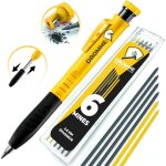 Kalanka - crayon chantier menuisier charpentier professionnel [ + 7 mines multisupport + taille - mine ...