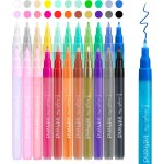 Kalanka - feutres acrylique pointe de 0. 7mm - marqueurs a l'acrylique 22 couleurs rsistants a l'eau ...