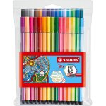 Kalanka - feutre dessin - pen 68 - pochette x 30 feutres de coloriage pointe moyenne - dont 6 fluo