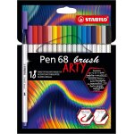 Kalanka - feutre pinceau - pen 68 brush - etui carton x 18 feutres - gamme arty