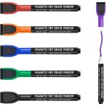 Kalanka - feutre tableau blanc effacable, 6 magn�tique feutre ardoise effacable a pointe fine, marqueur ...