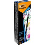 Kalanka - intensity stylo feutre d'criture pointe fine et corps noir verni - bleu fonc, bote de 12 ...