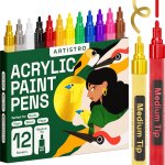 Kalanka - marqueurs de peinture acrylique pour la peinture sur roche, pierre, cramique, verre, bois, ...