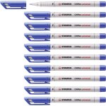 Kalanka - ohpen - marqueur - lot x 10 stylos marqueurs - bleu (encre non - permanente / pointe fine 0, ...