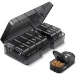 Kalanka - pilulier semainier francais matin et soir, semainier medicament 7 jours 14 compartiments, grande ...