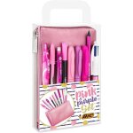 Kalanka - pink & purple party set - 1 trousse, 2 stylos - bille / 1 stylo gel effa�able / 1 crayon a ...
