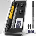 Kalanka - porte - mines 1. 3 mm avec recharge mines, gommes, crayon de charpentier robuste m�tal r�sistant ...