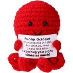 Kalanka - positive poulpe positif, animaux dr�les au crochet peluche emotionnelle soutien positif poup�e ...