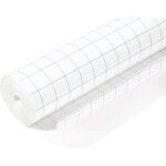 Kalanka - rouleau de film adh�sif de protection pour livre (2 m x 40 cm, autocollant, brillant) transparent ...
