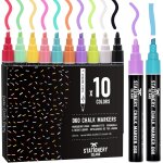 Kalanka - stylo craie pour tableau noir effacable, marqueur craie effacable, feutre craie pour le verre ...