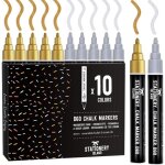 Kalanka - stylo craie pour tableau noir effacable, marqueur craie effacable, feutre craie pour le verre ...