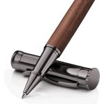 Kalanka - lot de stylos roller en bois, 2 recharges d'encre (1 noire et 1 bleue), stylo d'�criture fantaisie, ...