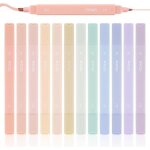 Kalanka - surligneurs pastel, double pointe, 12 couleurs, marqueurs bibliques sans bavure, 70924